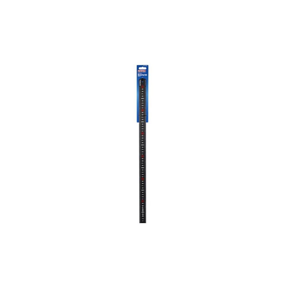 Faithfull Matt Black Stainless Steel Measuring Rule 600mm