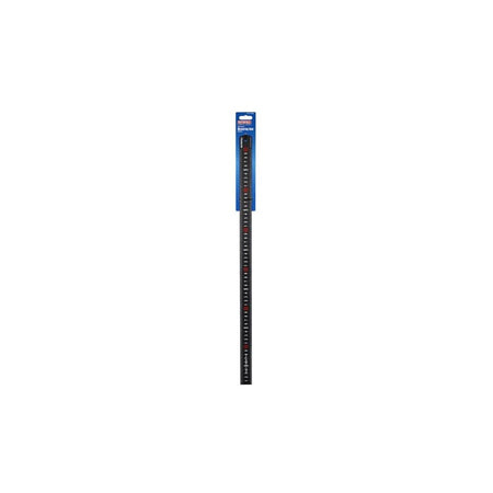 Faithfull Matt Black Stainless Steel Measuring Rule 600mm