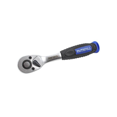 Faithfull 1/4in Drive Quick Release Ratchet Handle
