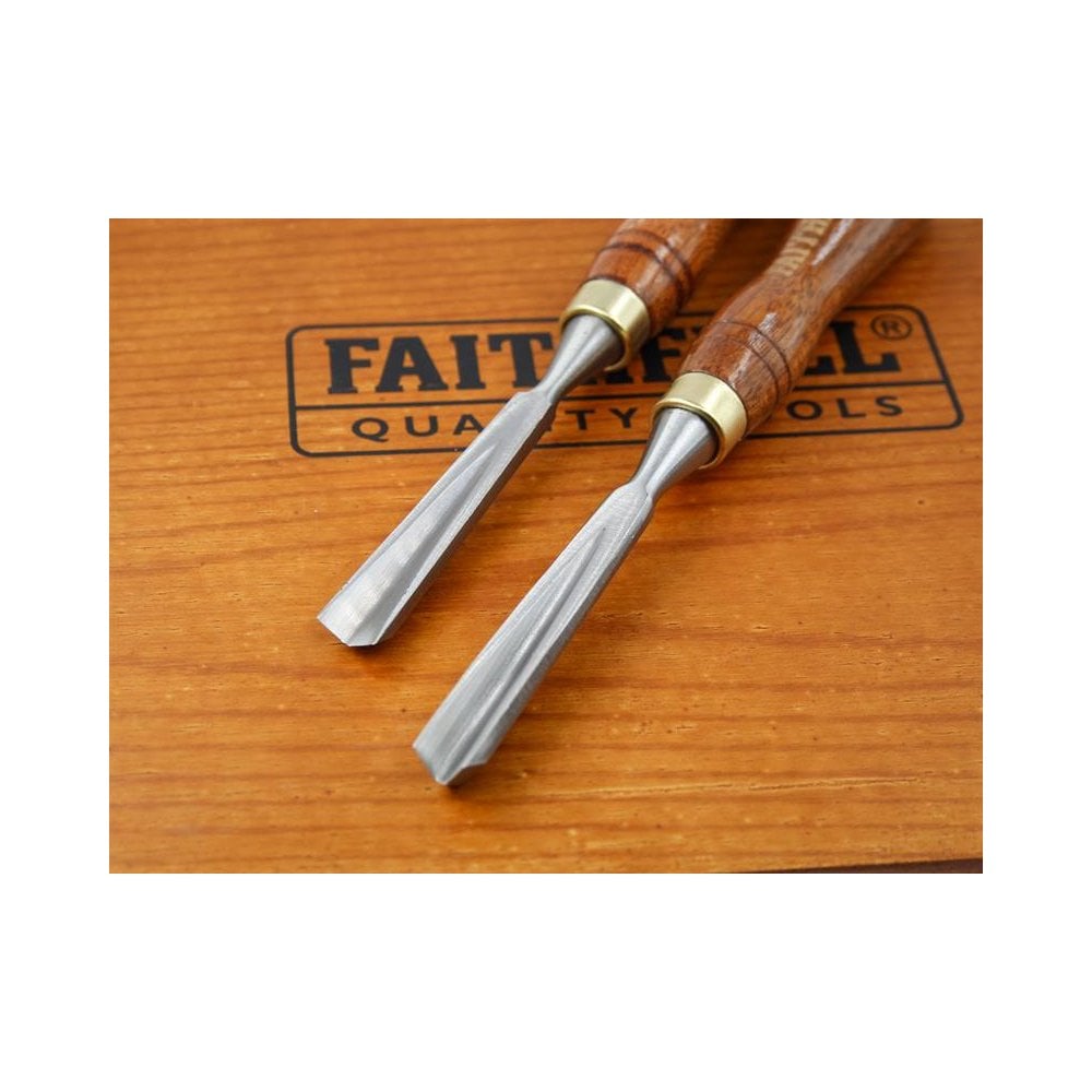 Faithfull Wood Carving Chisels Set in Case, 12 Piece