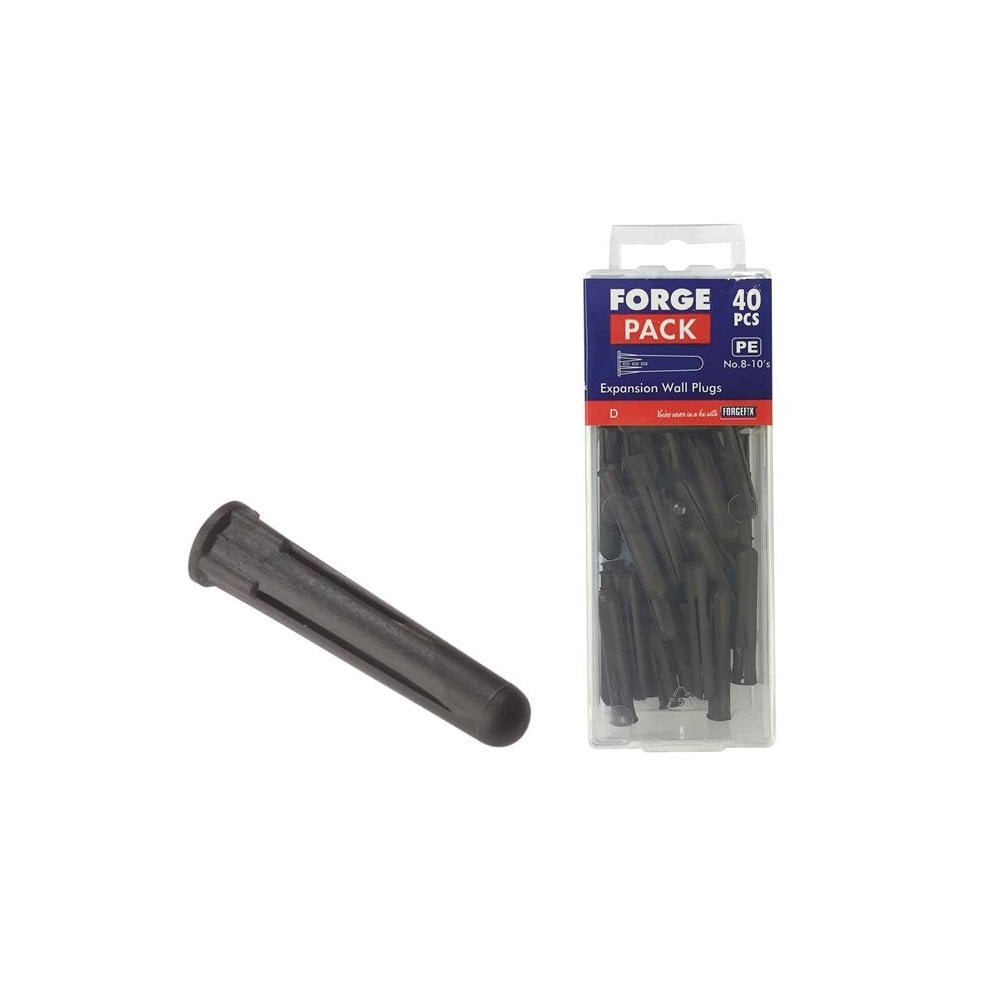 ForgeFix Expansion Wall Plugs Wall Plug Brown 8-10 Pack 40