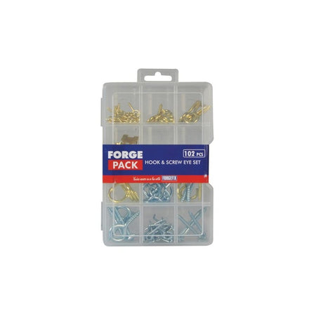 ForgeFix Hook & Screw Eye ForgePack Kit, 102 Piece