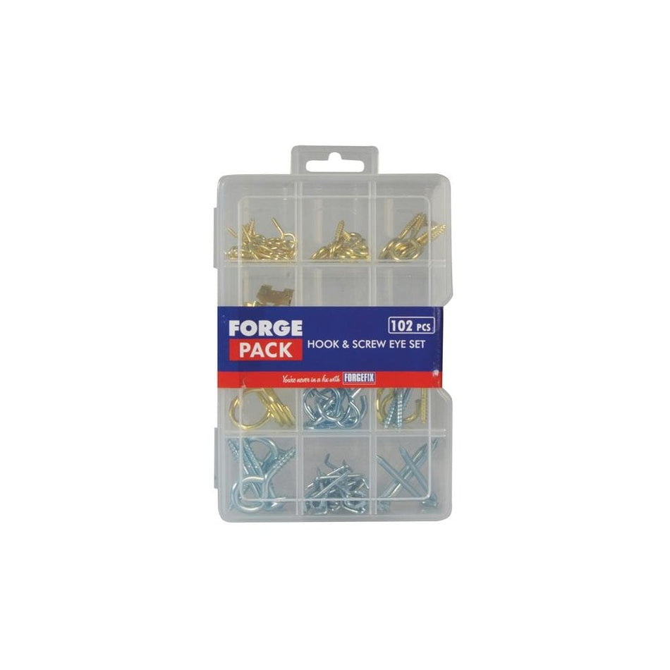 ForgeFix Hook & Screw Eye ForgePack Kit, 102 Piece