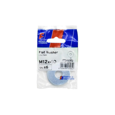 ForgeFix Flat Washers ZP M12 x 40mm ForgePack 6