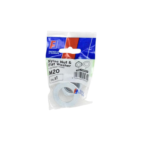ForgeFix Nyloc Nut & Washer M20 ForgePack 1