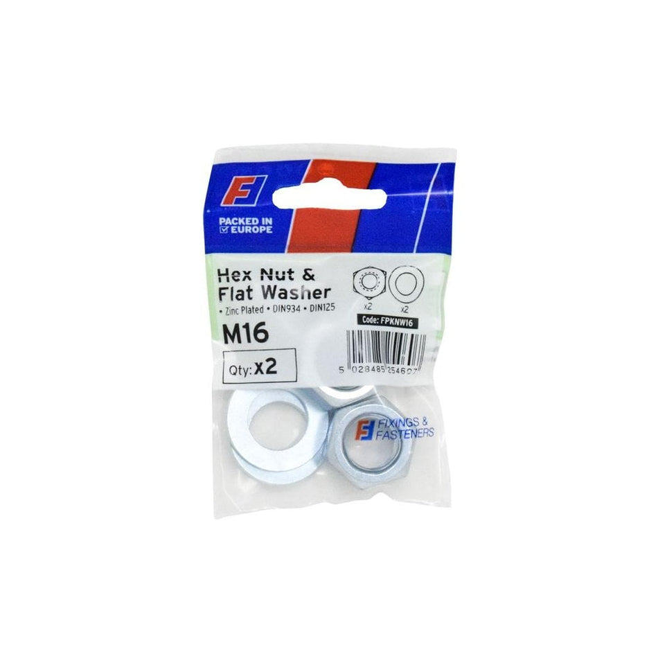 ForgeFix Nut & Washer M16 ForgePack 2