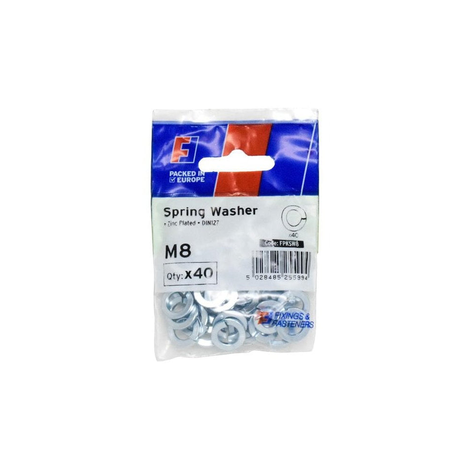 ForgeFix Spring Washer M8 ForgePack 40