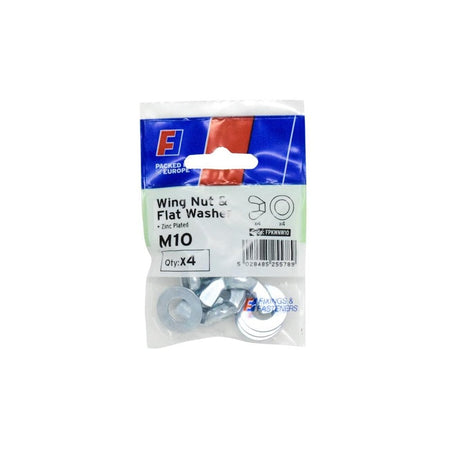 ForgeFix Wing Nut & Washer M10 ForgePack 4