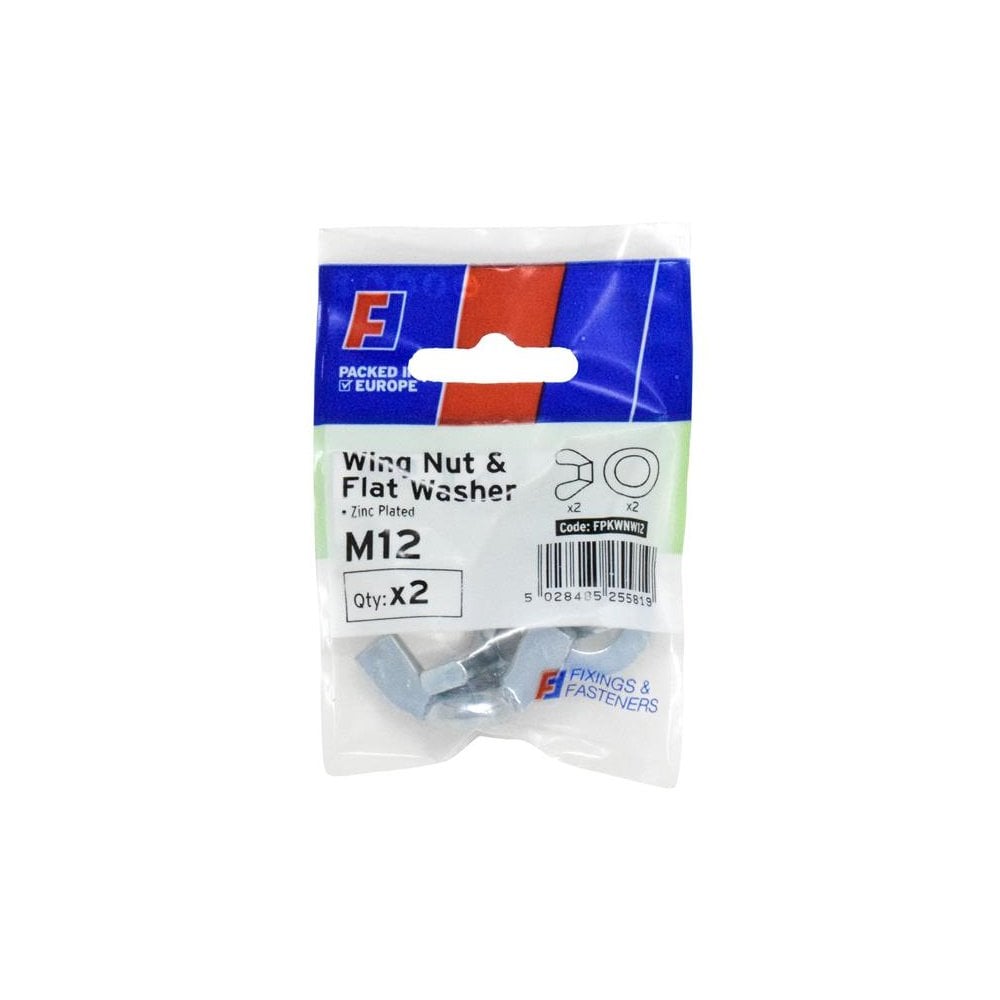 ForgeFix Wing Nut & Washer M12 ForgePack 2