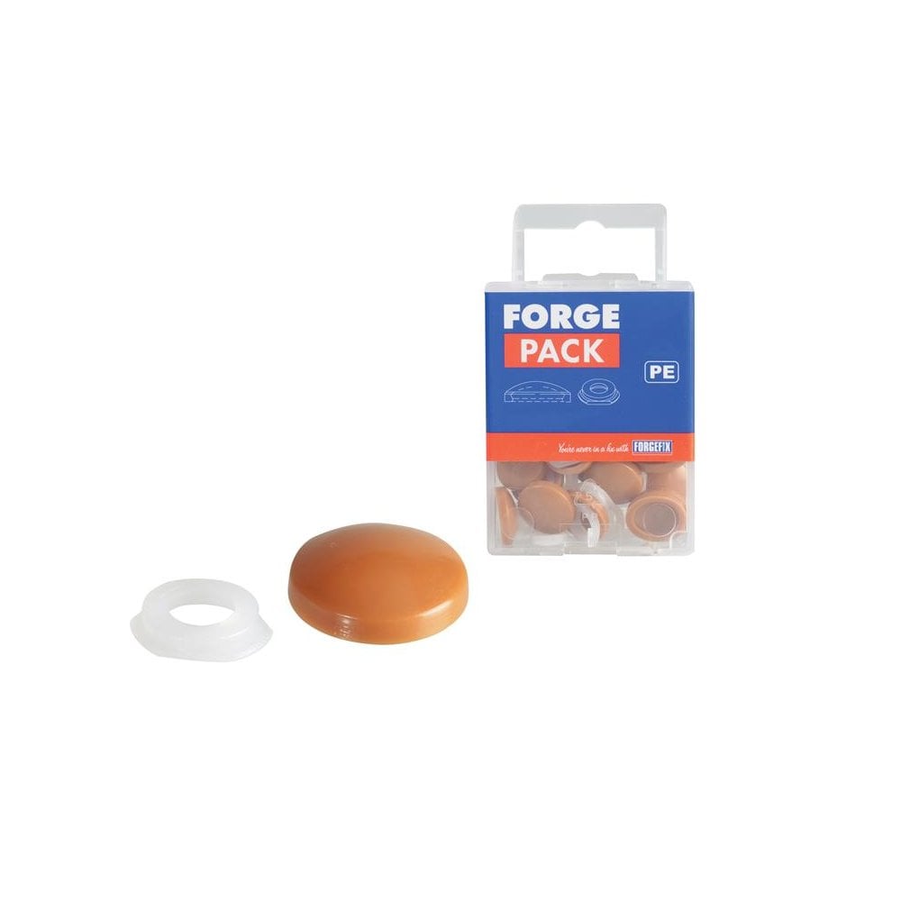 ForgeFix Domed Cover Cap Light Brown No. 6-8 ForgePack 20