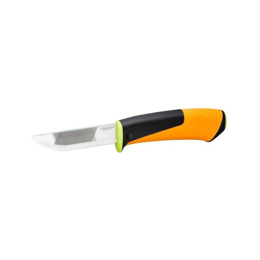 Fiskars Heavy-Duty Knife with Sharpener