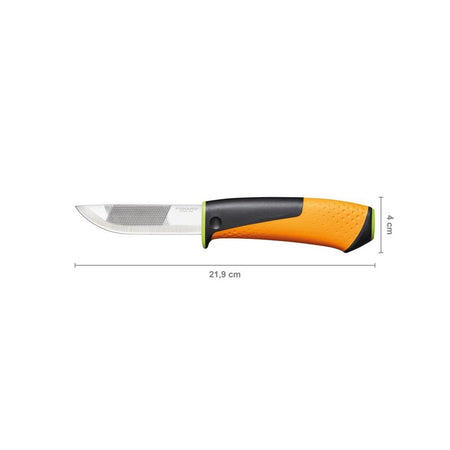Fiskars Heavy-Duty Knife with Sharpener