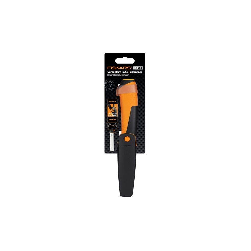 Fiskars Carpenter's Knife with Sharpener