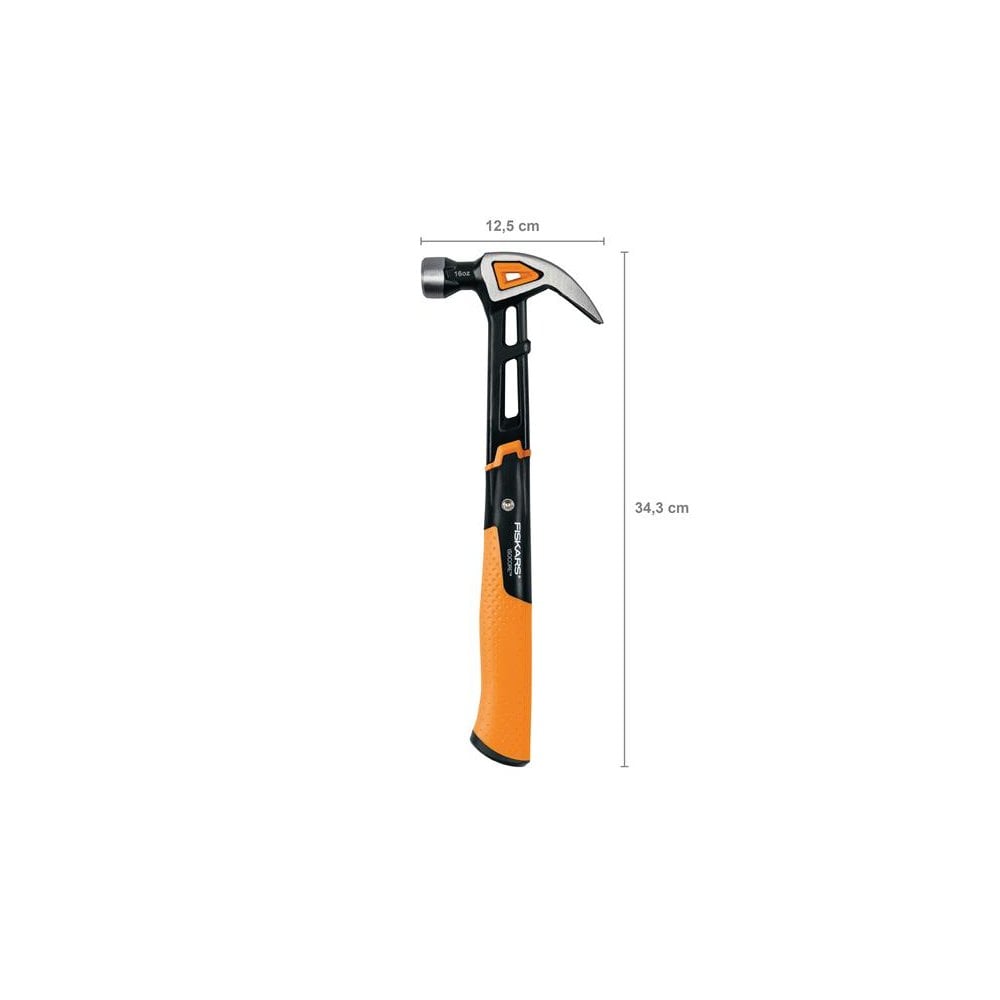 Fiskars IsoCore Curved Finishing Hammer 450g (16oz)