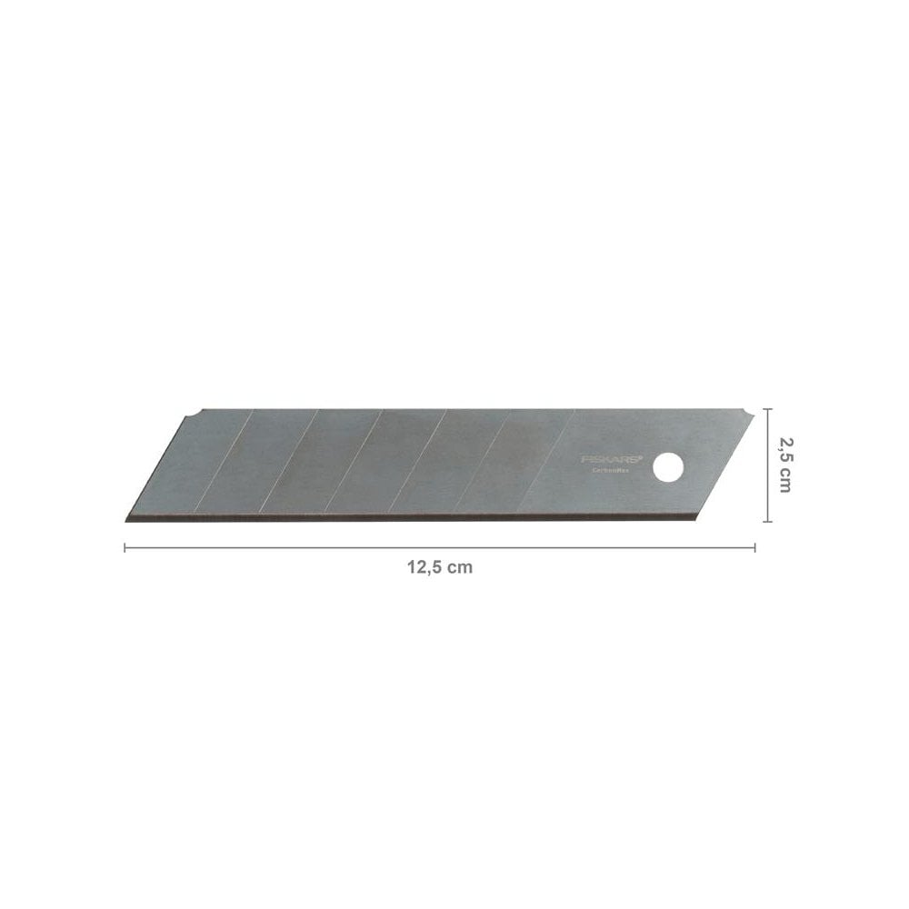 Fiskars CarbonMax Snap-off Knife Blade 25mm (5 Pack)