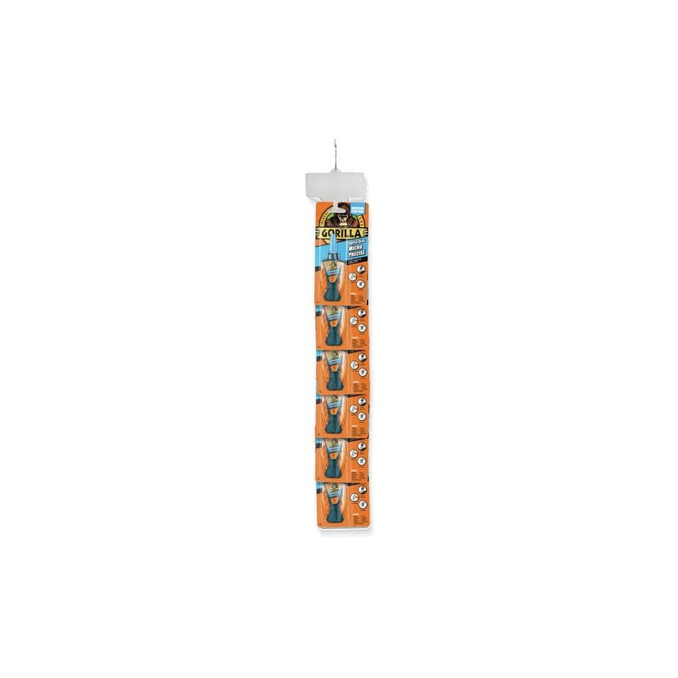Gorilla Glue Gorilla Super Glue Micro Precise Clip Strip (6 x 5g)