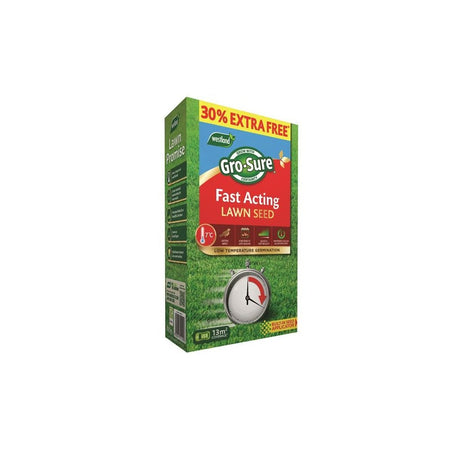 Gro-Sure Fast Acting Lawn Seed 10m² + 30% Free