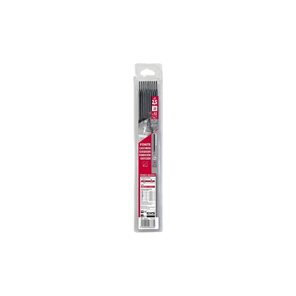 GYS WELDING Cast Iron Electrodes 2.5mm (Pack 12)