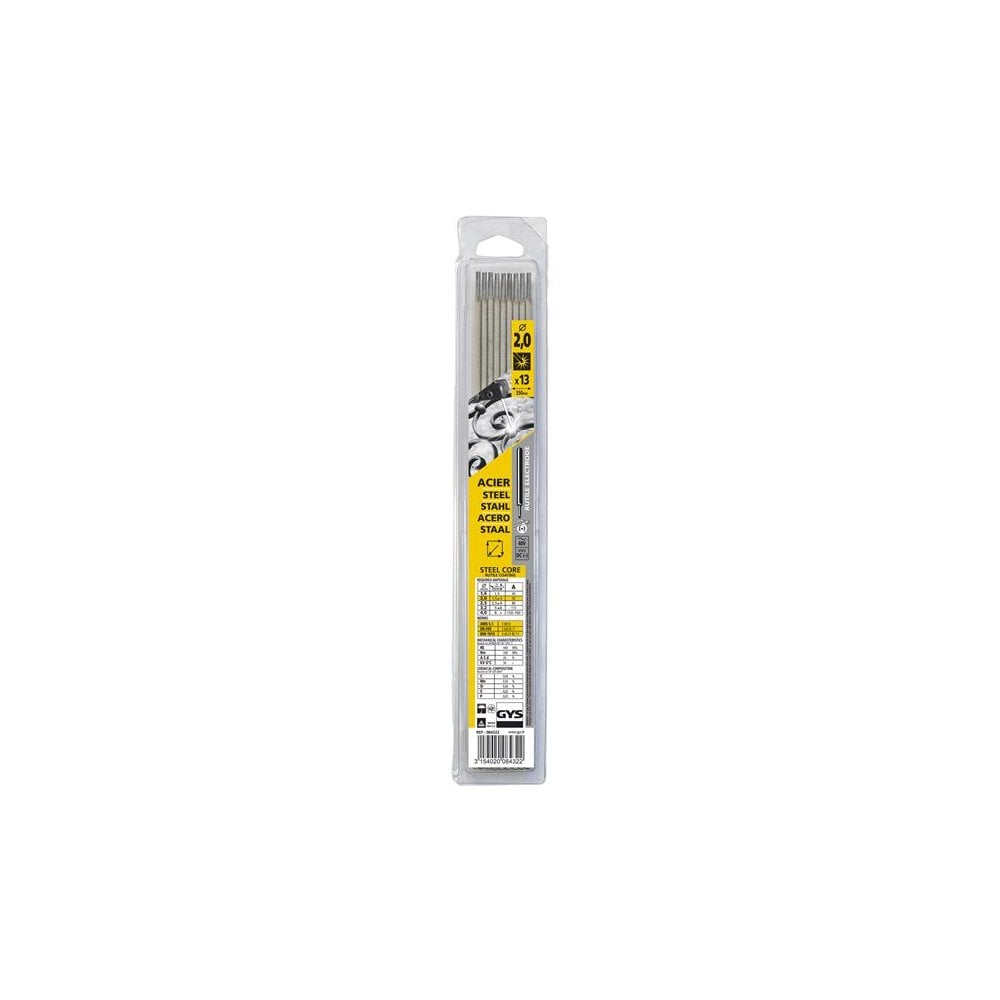 GYS WELDING Rutile Electrodes Steel 2.0mm (Pack 13)