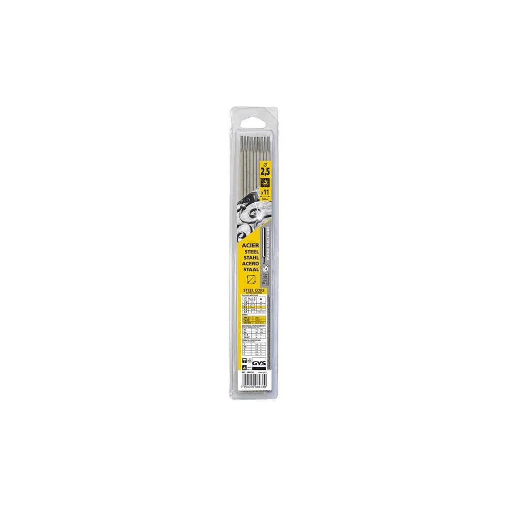 GYS WELDING Rutile Electrodes Steel 2.5mm (Pack 11)