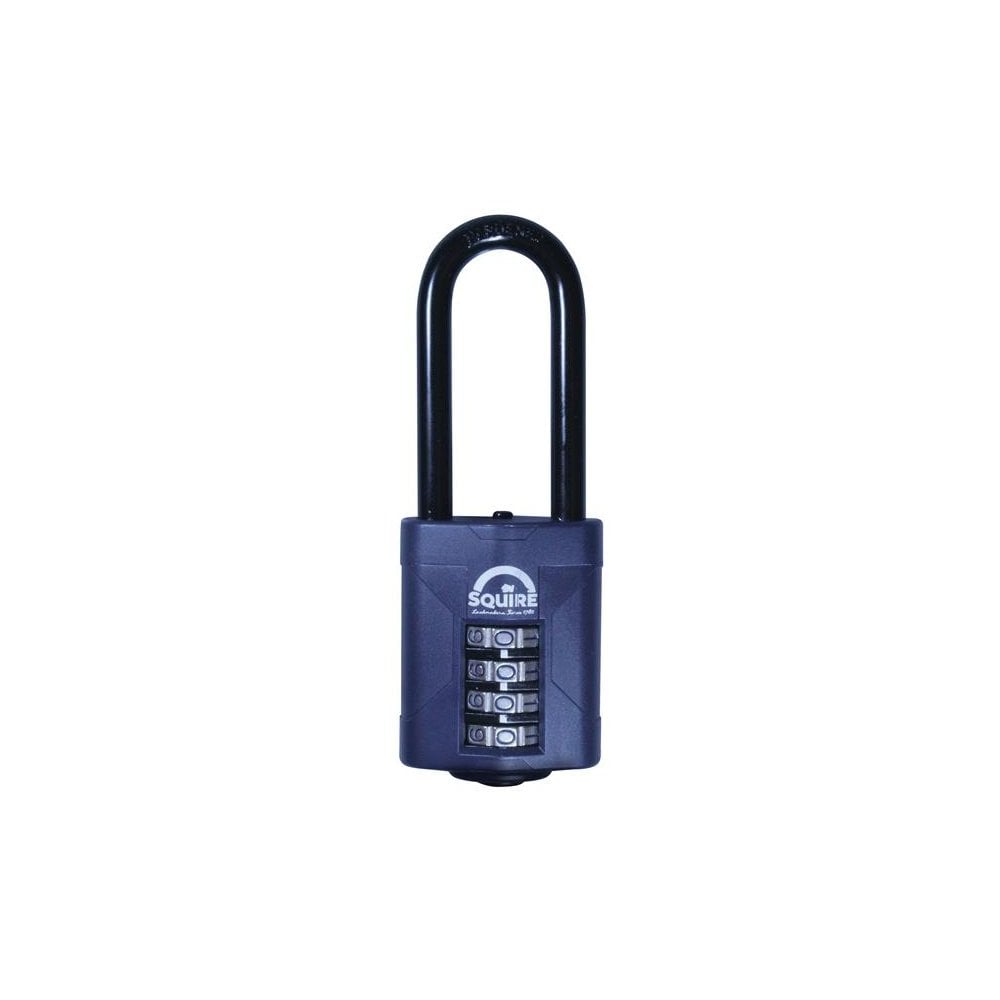 Squire CP50/2.5 Combination Padlock 4-Wheel 50mm Extra Long Shackle 63.5mm Boxed