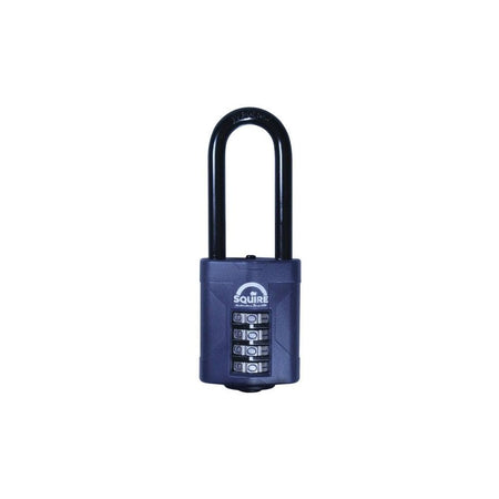 Squire CP50/2.5 Combination Padlock 4-Wheel 50mm Extra Long Shackle 63.5mm Boxed