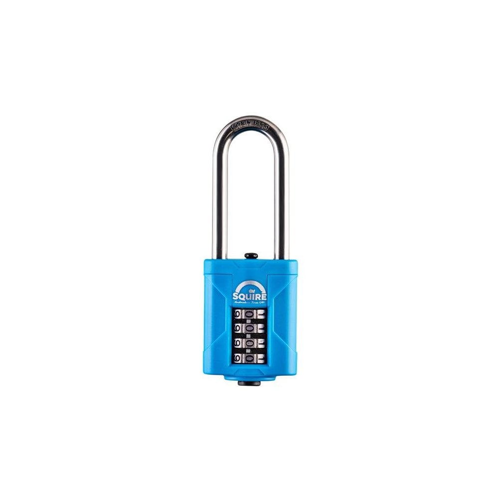 Squire CP50S25 Heavy-Duty Rustproof Marine Combi Padlock 50mm Long Shackle 63mm