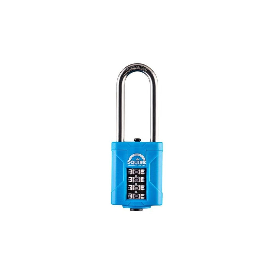 Squire CP50S25 Heavy-Duty Rustproof Marine Combi Padlock 50mm Long Shackle 63mm