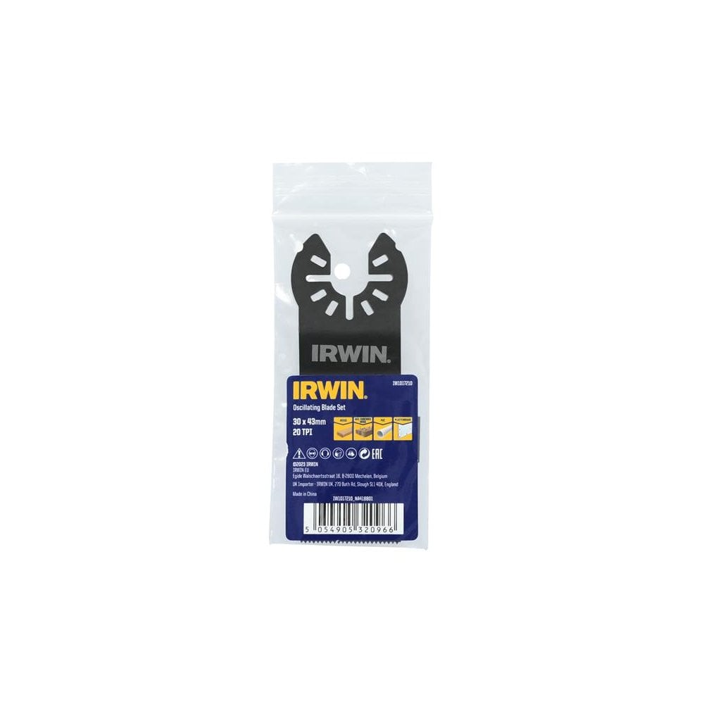 IRWIN® Wood with Nails Oscillating Blade 30 x 43mm x 20 TPI