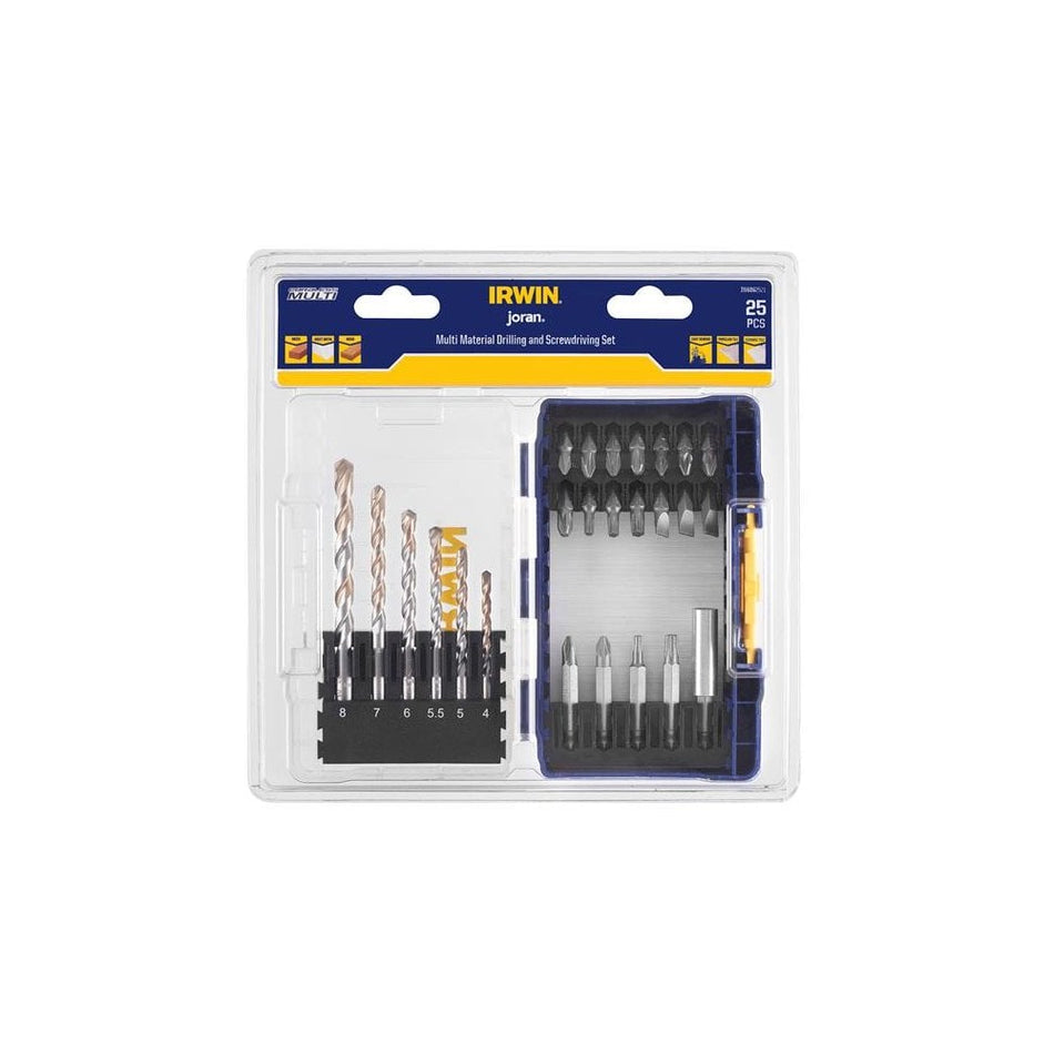 IRWIN® Multi Material & Screwdriving Set, 25 Piece