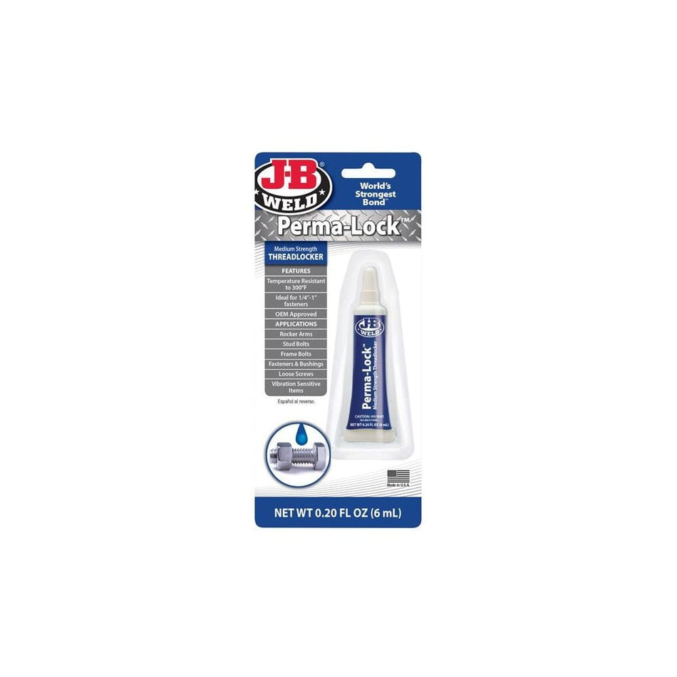 J-B Weld Perma-lock Blue Medium Strength Threadlocker 6ml