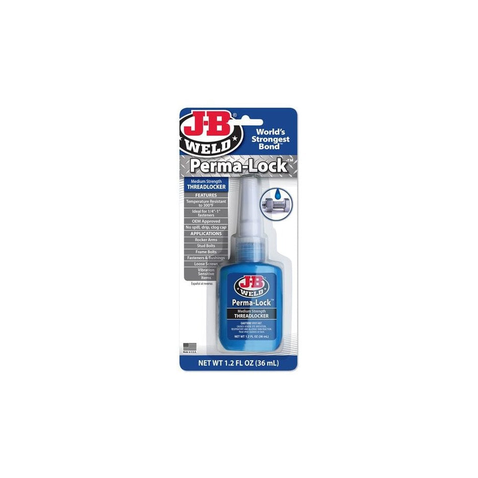 J-B Weld Perma-lock Blue Medium Strength Threadlocker 36ml