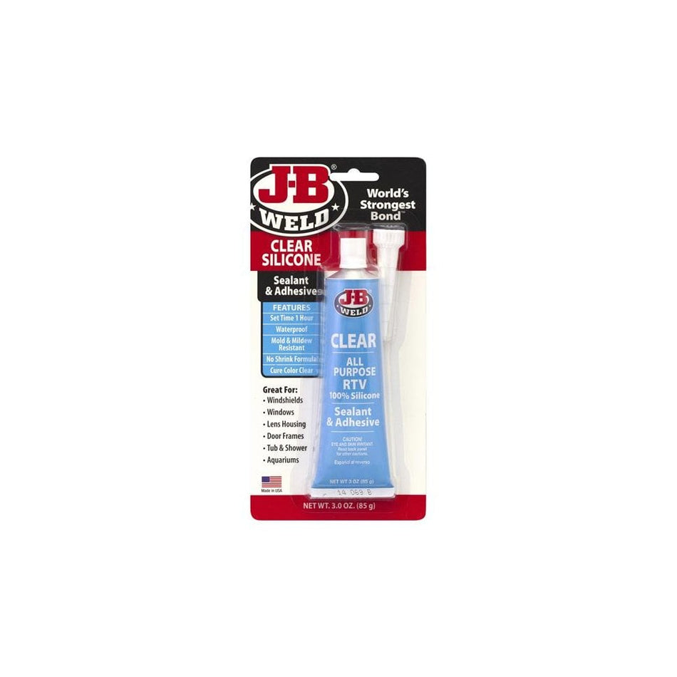 J-B Weld Silicone Sealant & Adhesive Clear 85g