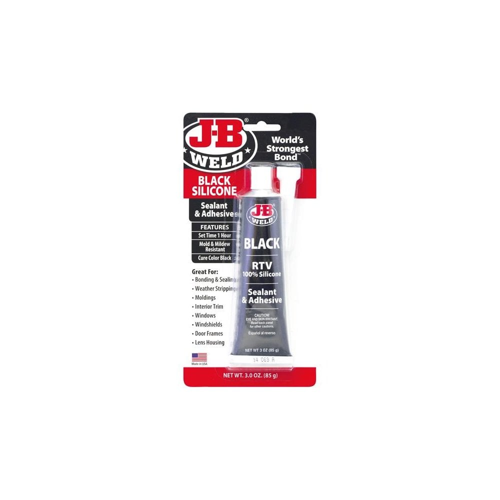 J-B Weld Silicone Sealant & Adhesive Black 85g