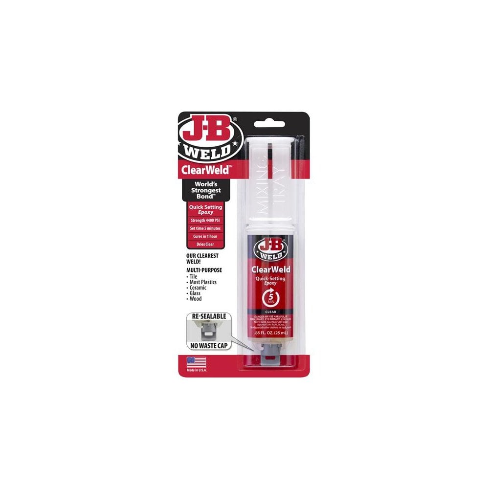 J-B Weld ClearWeld™ Epoxy Syringe 25ml
