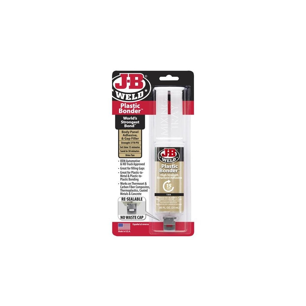 J-B Weld PlasticBonder™ Syringe Tan 25ml