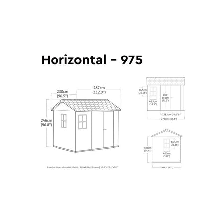 Keter Newton Plus Shed 9.5 x 7ft