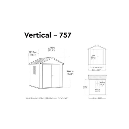 Keter Newton Plus Shed 7.5 x 7ft