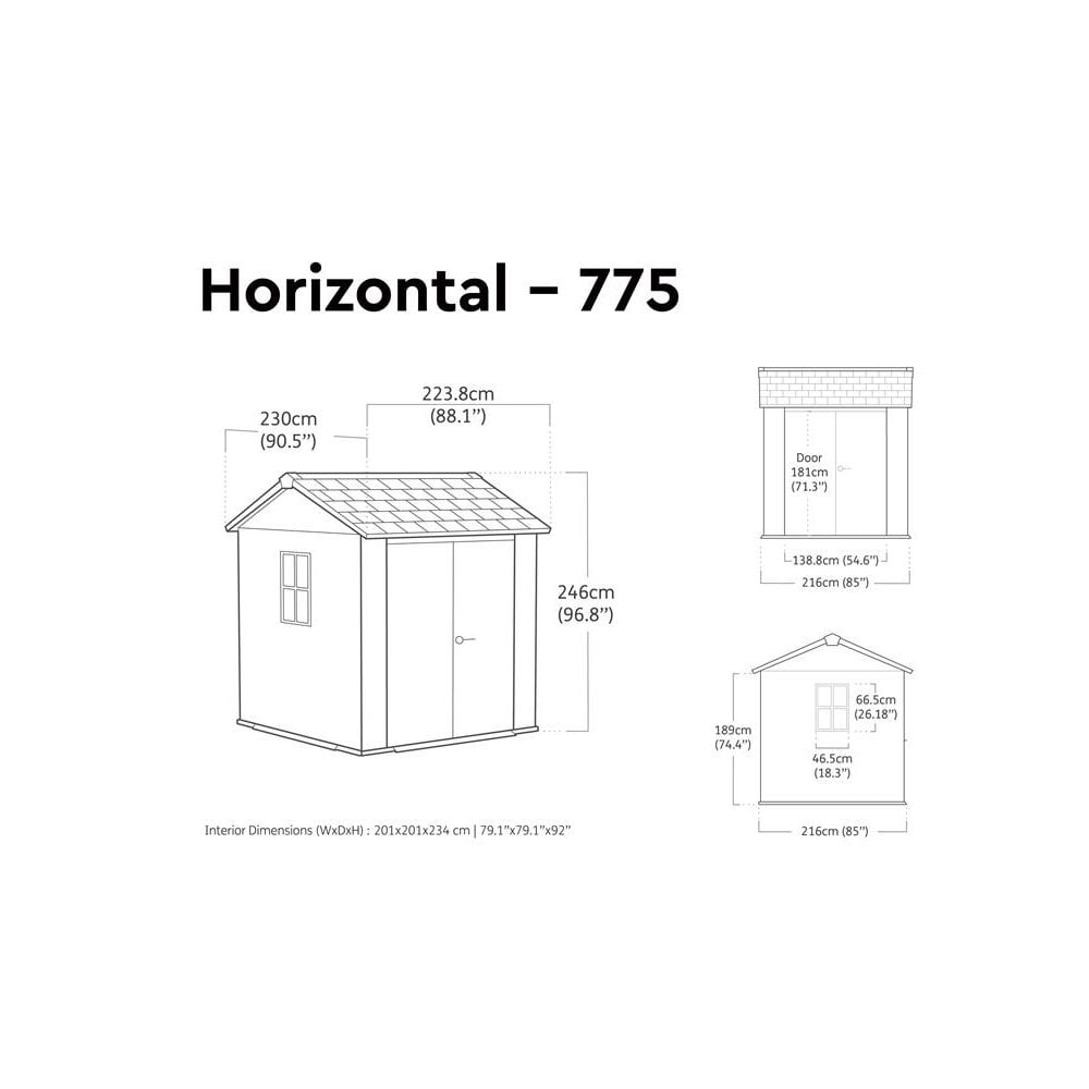 Keter Newton Plus Shed 7 x 7.5ft