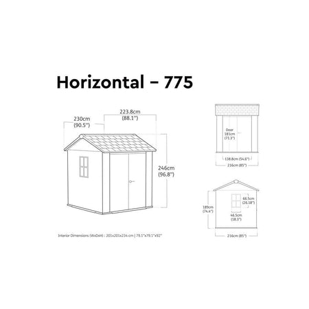 Keter Newton Plus Shed 7 x 7.5ft