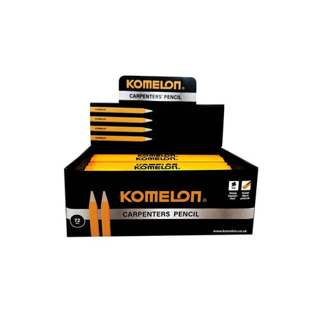 Komelon HB Carpenter's Pencils Box of 72
