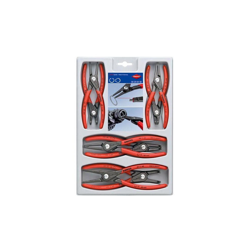 Knipex Precision Circlip Plier Set, 8 Piece