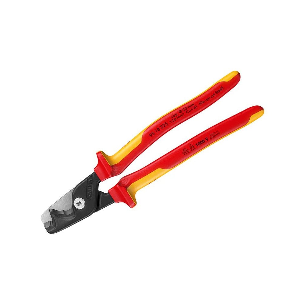 Knipex 95 18 225 VDE StepCut® XL Cable Shears 225mm