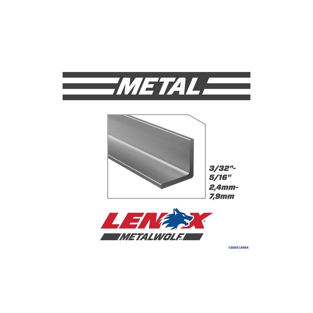 LENOX MetalWolf Wave Edge Reciprocating Saw Blade 305 x 25 x 1.07mm 18 TPI (Pack 5)
