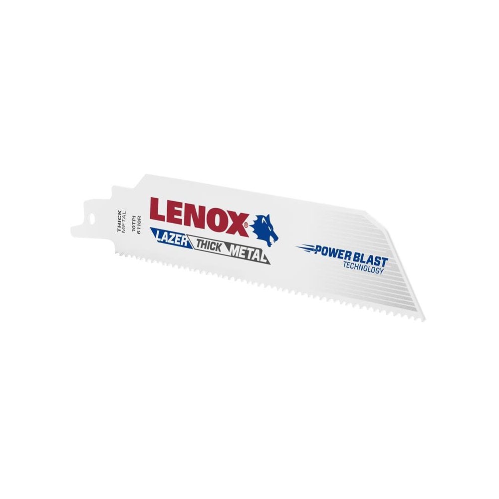 LENOX MetalWolf Wave Edge Reciprocating Saw Blade 152 x 25 x 1.07mm 10 TPI (Pack 5)