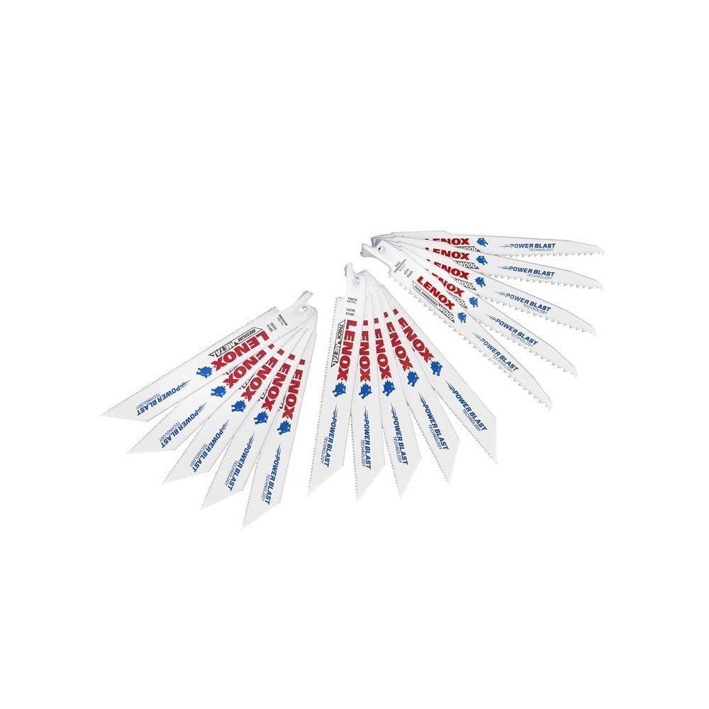 LENOX General Purpose Reciprocating Saw Blade Set, 15 Piece