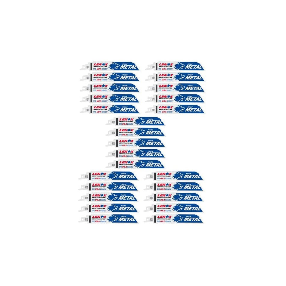 LENOX MetalWolf Wave Edge Reciprocating Saw Blade 152 x 19 x 0.9mm 14 TPI (Pack 25)