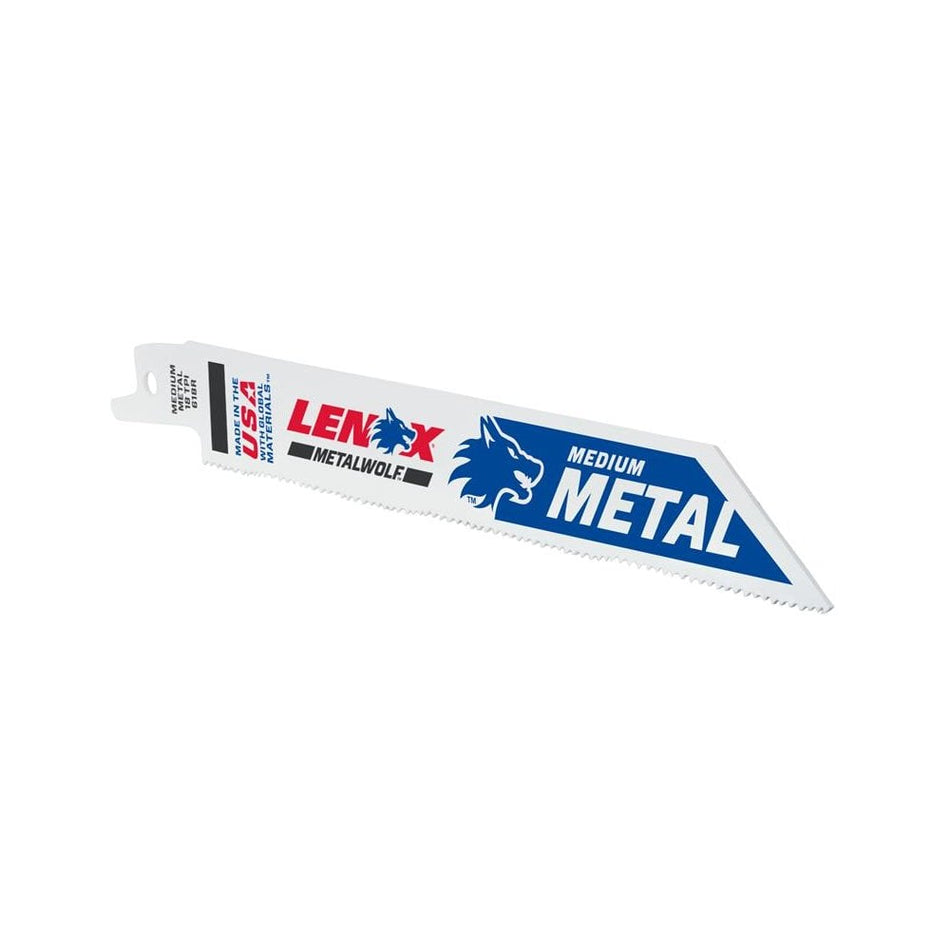LENOX MetalWolf Wave Edge Reciprocating Saw Blade 152 x 19 x 0.9mm 10 TPI (Pack 25)