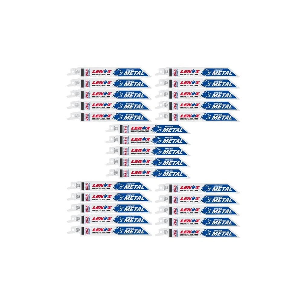 LENOX MetalWolf Wave Edge Reciprocating Saw Blade 152 x 19 x 0.9mm 10 TPI (Pack 25)