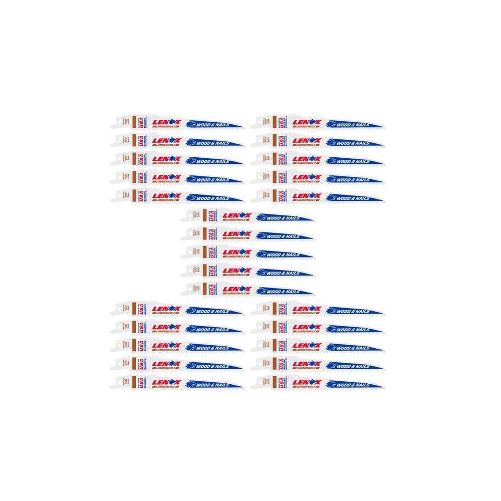 LENOX LumberWolf Reciprocating Saw Blade 152 x 19 x 1.3mm 6 TPI (25 Pack)
